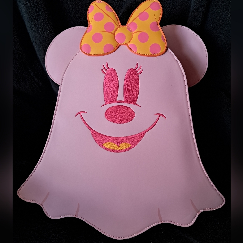 Pink Minnie Ghost GITD Loungefly Mini Backpack